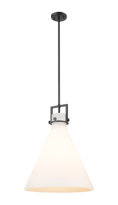 INNOVATIONS 411-1SL-BK-G411-18WH Newton Cone 1 18 inch Pendant Matte Black