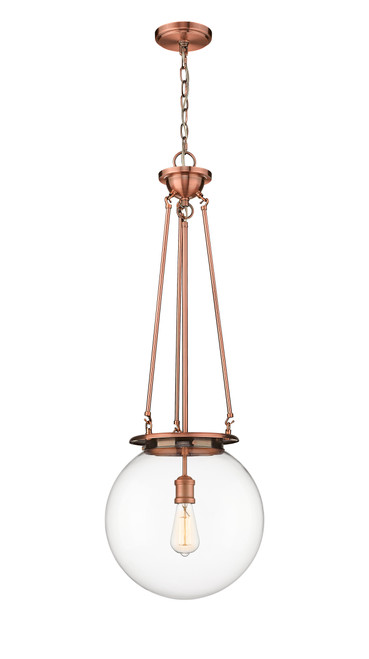 INNOVATIONS 221-1P-AC-G202-14 Beacon 1 14 inch Pendant Antique Copper