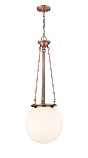 INNOVATIONS 221-1P-AC-G201-14 Beacon 1 14 inch Pendant Antique Copper