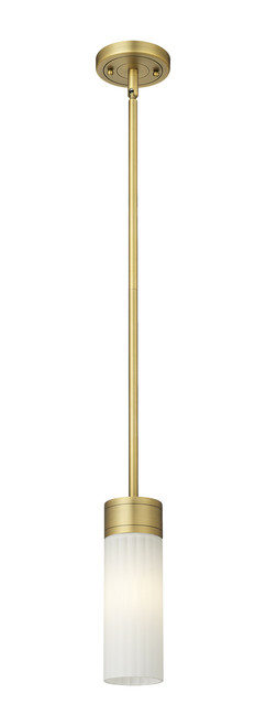 INNOVATIONS 429-1S-BB-G429-8WH Empire 1 3.125 inch Pendant Brushed Brass