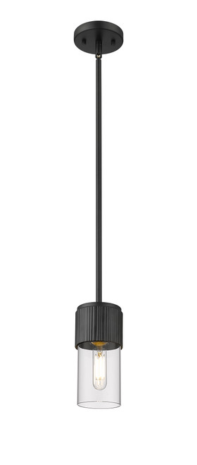 INNOVATIONS 428-1S-BK-G428-7CL Bolivar 1 4.75 inch Pendant Matte Black