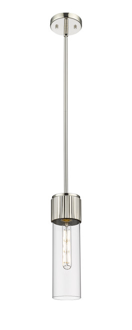INNOVATIONS 428-1S-PN-G428-12CL Bolivar 1 4.75 inch Pendant Polished Nickel