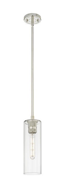 INNOVATIONS 434-1S-PN-G434-12CL Crown Point 1 4.5 inch Pendant Polished Nickel
