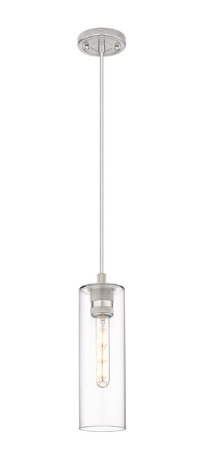 INNOVATIONS 434-1P-SN-G434-12CL Crown Point 1 4.5 inch Pendant Satin Nickel