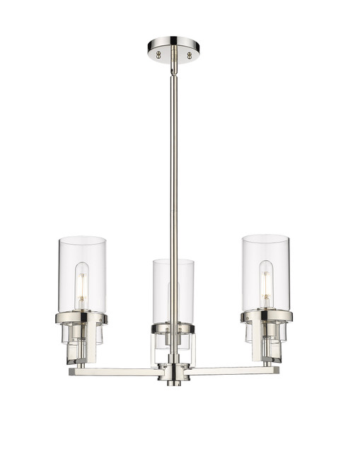INNOVATIONS 426-3CR-PN-G426-8CL Utopia 3 21.5 inch Pendant Polished Nickel