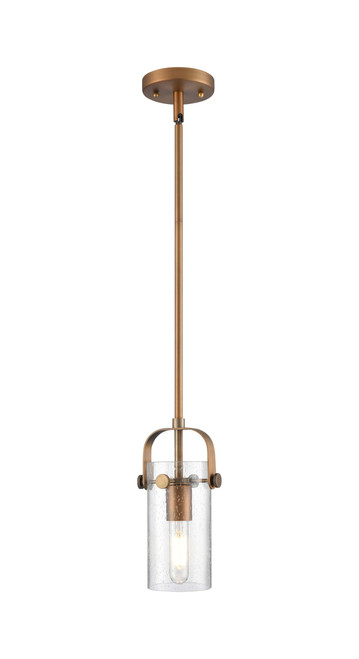 INNOVATIONS 423-1S-BB-G423-7SDY Pilaster II Cylinder 1 5 inch Pendant Brushed Brass