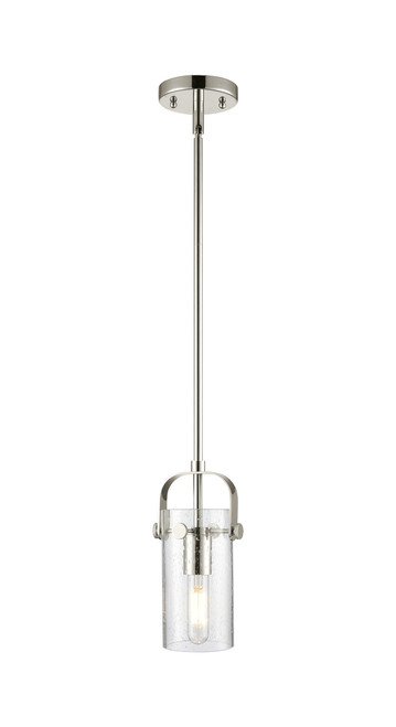 INNOVATIONS 423-1S-PN-G423-7SDY Pilaster II Cylinder 1 5 inch Pendant Polished Nickel
