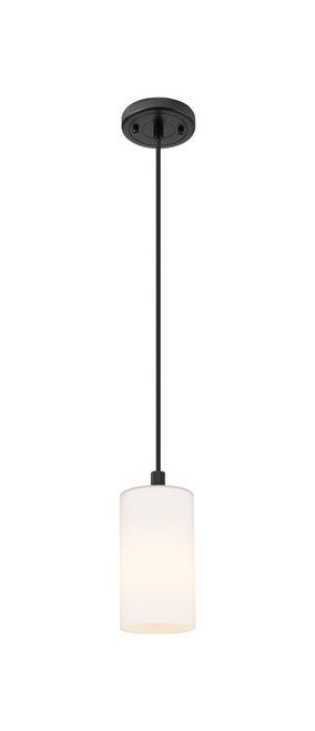 INNOVATIONS 434-1P-BK-G434-7WH Crown Point 1 4.5 inch Pendant Matte Black