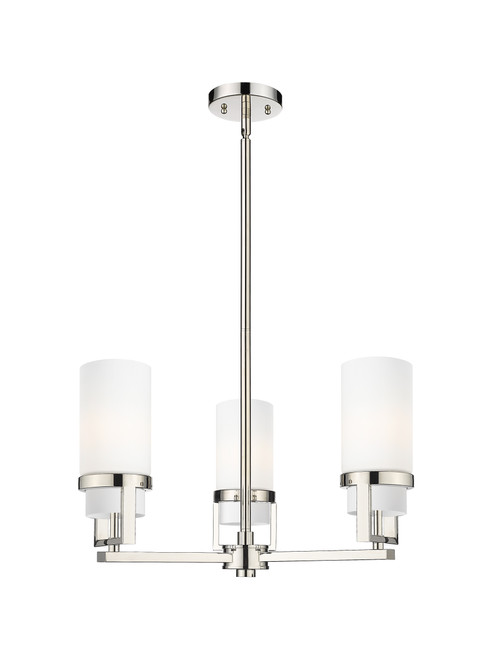 INNOVATIONS 426-3CR-PN-G426-8WH Utopia 3 21.5 inch Pendant Polished Nickel
