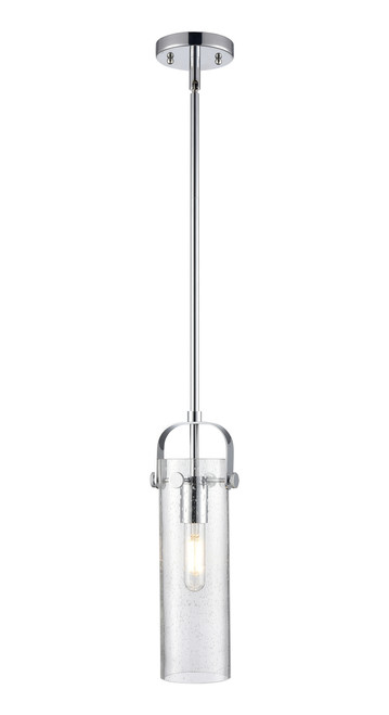 INNOVATIONS 423-1S-PC-G423-12SDY Pilaster II Cylinder 1 5 inch Pendant Polished Chrome