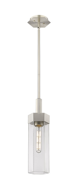 INNOVATIONS 427-1S-SN-G427-14CL Claverack 1 5.875 inch Pendant Satin Nickel