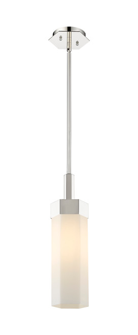INNOVATIONS 427-1S-PN-G427-14WH Claverack 1 5.875 inch Pendant Polished Nickel