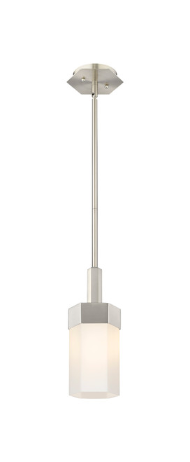 INNOVATIONS 427-1S-SN-G427-9WH Claverack 1 5.875 inch Pendant Satin Nickel