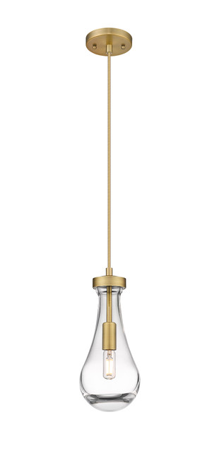INNOVATIONS 451-1P-BB-G451-5CL Owego 1 5 inch Pendant Brushed Brass