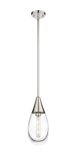 INNOVATIONS 450-1S-PN-G450-6CL Malone 1 6 inch Pendant Polished Nickel