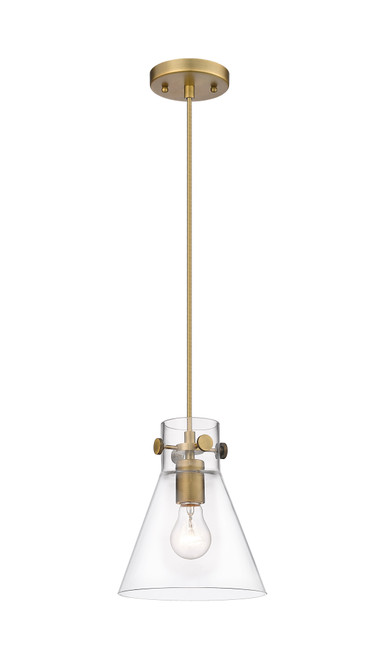 INNOVATIONS 410-1PS-BB-G411-8CL Newton Cone 1 8 inch Pendant Brushed Brass