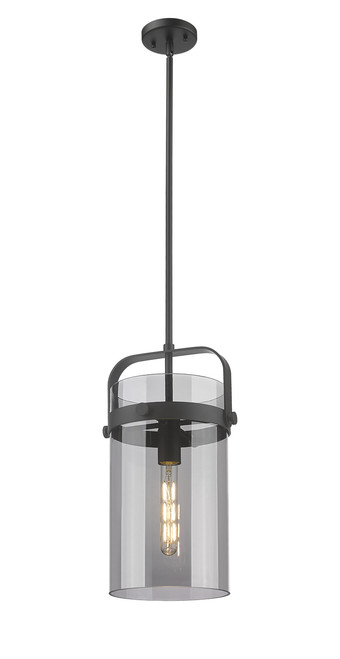 INNOVATIONS 413-1SM-BK-G413-1S-8SM Pilaster 1 8 inch Pendant Matte Black