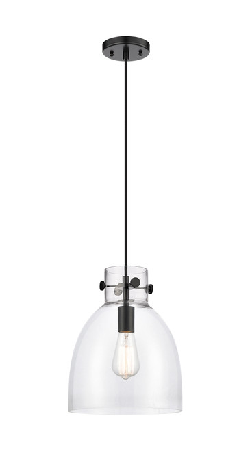 INNOVATIONS 410-1PM-BK-G412-10CL Newton Bell 1 10 inch Pendant Matte Black