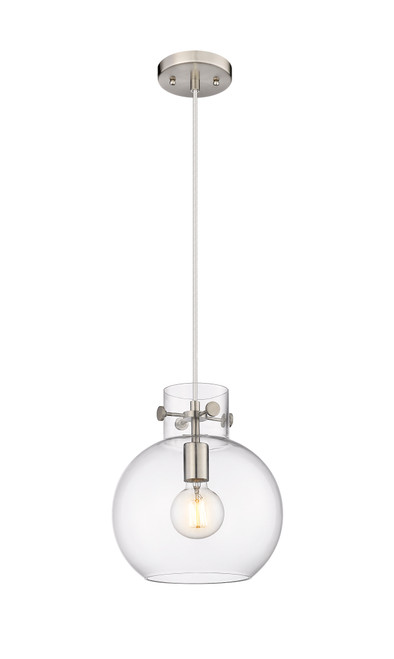 INNOVATIONS 410-1PM-SN-G410-10CL Newton Sphere 1 10 inch Pendant Satin Nickel