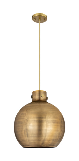 INNOVATIONS 410-1PL-BB-M410-14BB Newton Sphere 1 14 inch Pendant Brushed Brass