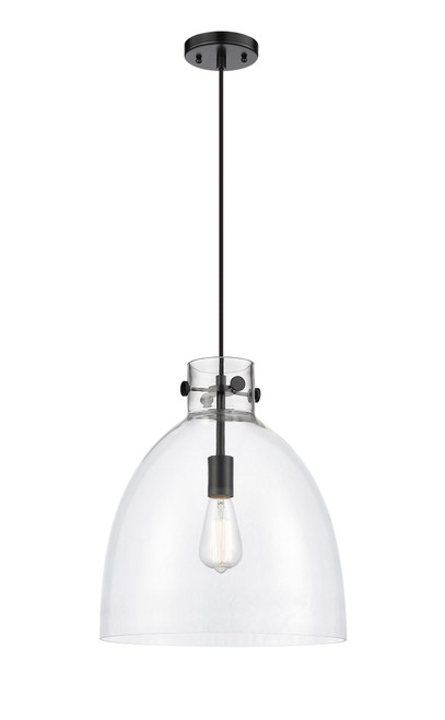 INNOVATIONS 410-1PL-BK-G412-14CL Newton Bell 1 14 inch Pendant Matte Black