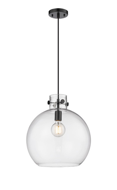 INNOVATIONS 410-1PL-BK-G410-14CL Newton Sphere 1 14 inch Pendant Matte Black