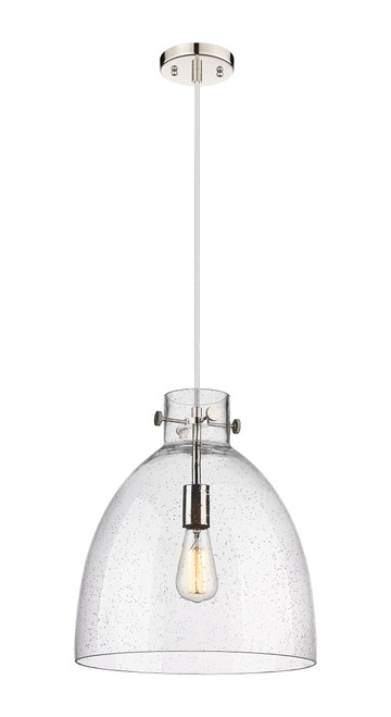 INNOVATIONS 410-1PL-PN-G412-14SDY Newton Bell 1 14 inch Pendant Polished Nickel