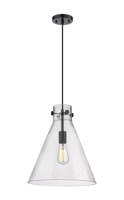 INNOVATIONS 410-1PL-BK-G411-14SDY Newton Cone 1 14 inch Pendant Matte Black