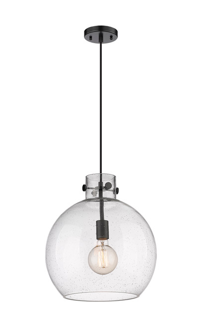 INNOVATIONS 410-1PL-BK-G410-14SDY Newton Sphere 1 14 inch Pendant Matte Black