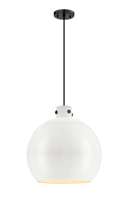 INNOVATIONS 410-1PL-BK-M410-18W Newton Sphere 1 18 inch Pendant Matte Black