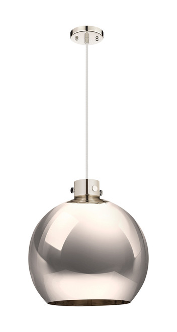 INNOVATIONS 410-1PL-PN-M410-18PN Newton Sphere 1 18 inch Pendant Polished Nickel