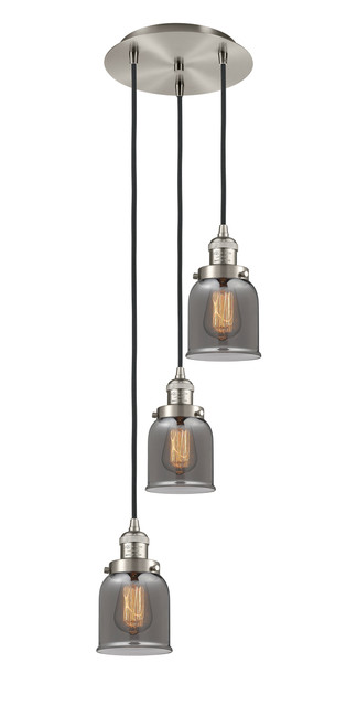 INNOVATIONS 113F-3P-SN-G53 Cone 3 Light Multi-Pendant part of the Franklin Restoration Collection Brushed Satin Nickel