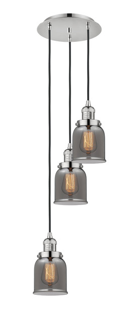 INNOVATIONS 113F-3P-PN-G53 Cone 3 Light Multi-Pendant part of the Franklin Restoration Collection Polished Nickel