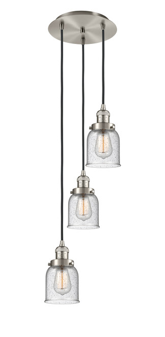 INNOVATIONS 113F-3P-SN-G54 Cone 3 Light Multi-Pendant part of the Franklin Restoration Collection Brushed Satin Nickel