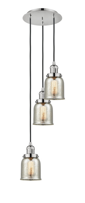 INNOVATIONS 113F-3P-PN-G58 Cone 3 Light Multi-Pendant part of the Franklin Restoration Collection Polished Nickel