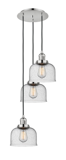 INNOVATIONS 113F-3P-PN-G74 Cone 3 Light Multi-Pendant part of the Franklin Restoration Collection Polished Nickel