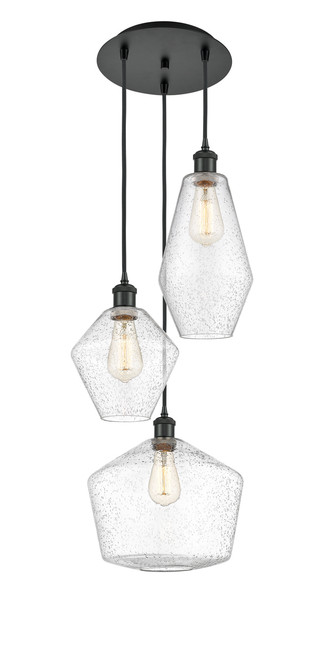 INNOVATIONS 113B-3P-BK-G654-MU Cindyrella 3 Light 14 inch Multi-Pendant Matte Black INNOVATIONS 113B-3P-BK-G654-MU Cindyrella 3 Light 14 inch Multi-Pendant Matte Black
