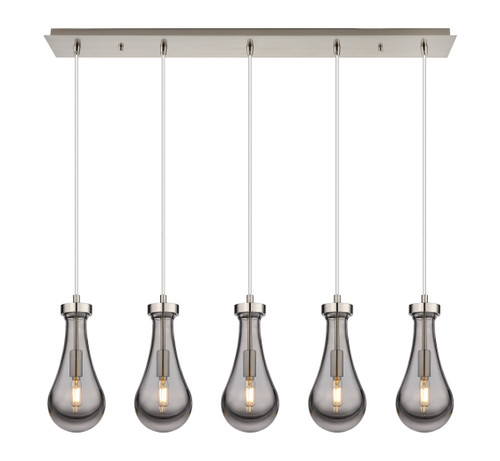 INNOVATIONS 125-451-1P-SN-G451-5SM Owego 1 Light 37 inch Linear Pendant Brushed Satin Nickel