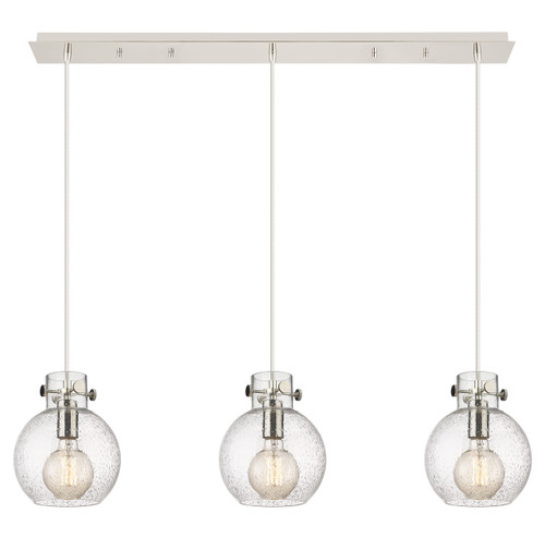 INNOVATIONS 123-410-1PS-PN-G410-8SDY Newton Sphere 0 Light 40 inch Linear Pendant Polished Nickel
