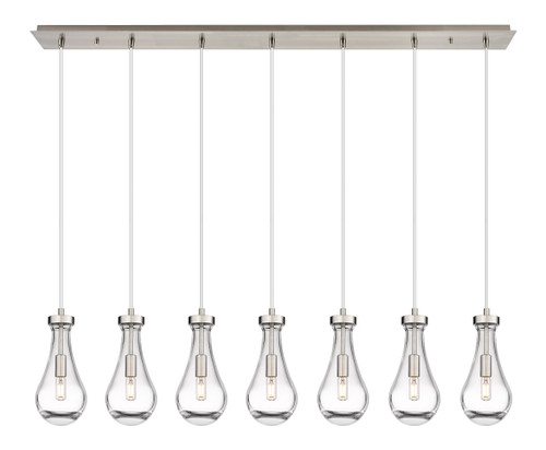 INNOVATIONS 127-451-1P-SN-G451-5CL Owego 1 Light 49 inch Linear Pendant Brushed Satin Nickel