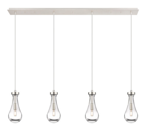 INNOVATIONS 124-451-1P-PN-G451-5CL Owego 5 Light 49 inch Linear Pendant Polished Nickel