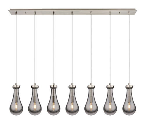 INNOVATIONS 127-451-1P-SN-G451-5SM Owego 4 Light 49 inch Linear Pendant Brushed Satin Nickel