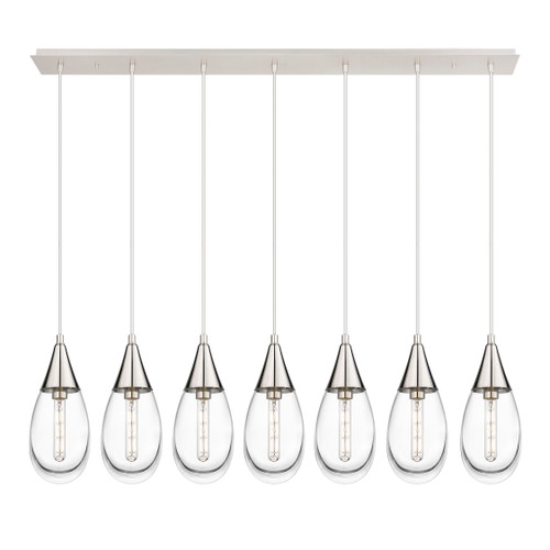 INNOVATIONS 127-450-1P-PN-G450-6CL Malone 0 Light 50 inch Linear Pendant Polished Nickel