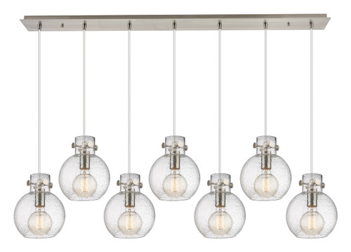 INNOVATIONS 127-410-1PS-SN-G410-8SDY Newton Sphere 0 Light 52 inch Linear Pendant Brushed Satin Nickel
