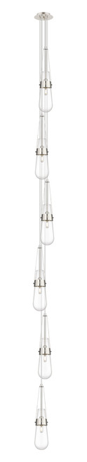 INNOVATIONS 106-452-1P-PN-G452-4CL Milan 5 Light 6 inch Multi Pendant Polished Nickel