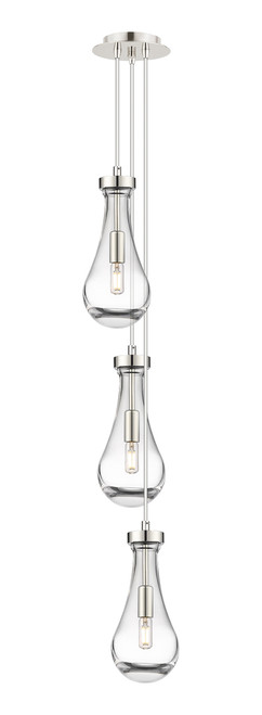 INNOVATIONS 103-451-1P-PN-G451-5CL Owego 6 Light 7 inch Multi Pendant Polished Nickel