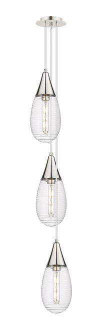 INNOVATIONS 103-450-1P-PN-G450-6SCL Malone 4 Light 8 inch Multi Pendant Polished Nickel