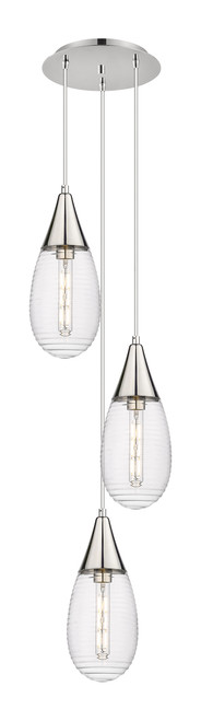 INNOVATIONS 113-450-1P-PN-G450-6SCL Malone 5 Light 14 inch Multi Pendant Polished Nickel