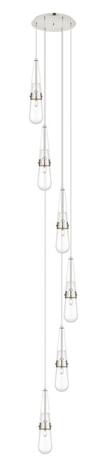 INNOVATIONS 116-452-1P-PN-G452-4CL Milan 4 Light 15 inch Multi Pendant Polished Nickel