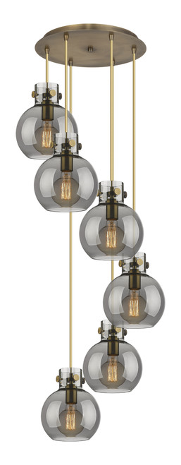 INNOVATIONS 116-410-1PS-BB-G410-8SM Newton Sphere 0 Light 19 inch Multi Pendant Brushed Brass INNOVATIONS 116-410-1PS-BB-G410-8SM Newton Sphere 0 Light 19 inch Multi Pendant Brushed Brass